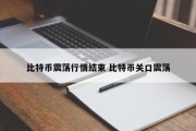 比特币震荡行情结束 比特币关口震荡