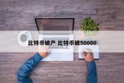 比特币破产 比特币破50000