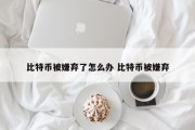 比特币被嫌弃了怎么办 比特币被嫌弃