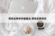 历年比特币价格美元 历年比特币价